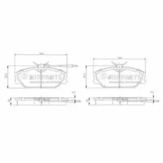 Фото Гальмiвнi колодки дисковi NIPPARTS (N3600917) зображення 1