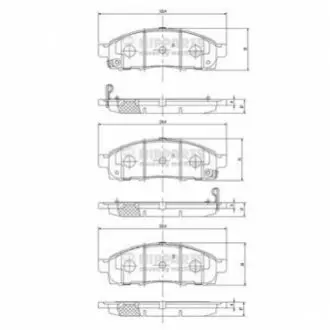 Колодки гальмівні (передні) Nissan NV200 10 NIPPARTS N3601101