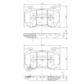 Гальмiвнi колодки дисковi NIPPARTS N3601107 Купити в Україні