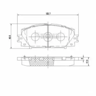 Гальмівні колодки, дискове гальмо (набір) NIPPARTS N3602127 Купити в Україні