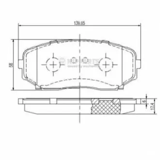 Тормозные колодки, дисковый тормоз.) NIPPARTS N3603070