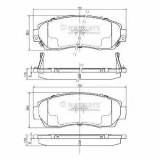 Тормозные колодки NIPPARTS N3604073 Купить в Украине