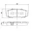 Фото Колодки гальмівні (задні) Toyota Land Cruiser 200 08 NIPPARTS (N3612043) зображення 1