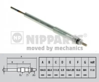 Свічка розжарювання NIPPARTS N5710304