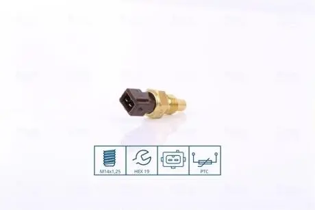 Датчик, температура охолоджувальної рідини NISSENS 207014 Купити в Україні