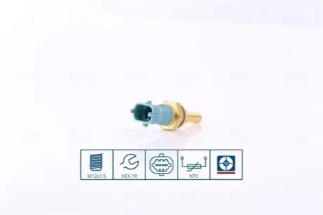 Датчик, температура охолоджувальної рідини NISSENS 207019 Купити в Україні