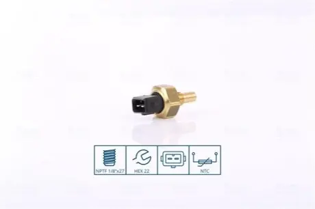 Датчик, температура охолоджувальної рідини NISSENS 207060 Купити в Україні