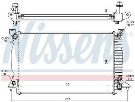 Радиатор NISSENS 60314A
