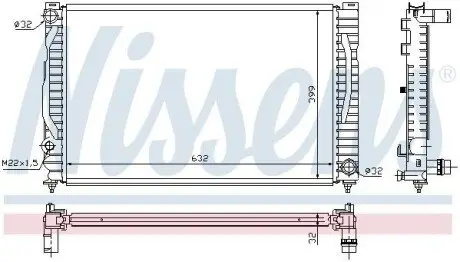 Радиатор NISSENS 60496