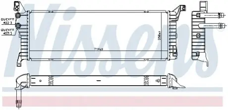Радіатор, система охолодження двигуна NISSENS 606087 Купити в Україні