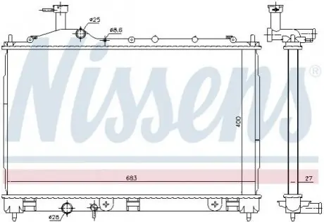 Автозапчасть NISSENS 606181