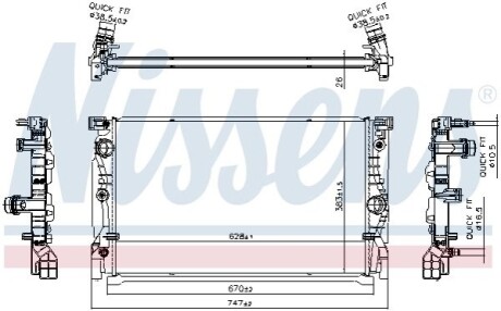 Автозапчасть NISSENS 606230