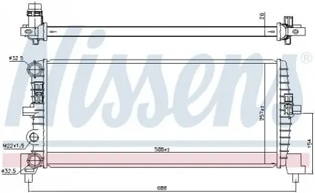 Автозапчасть NISSENS 606239