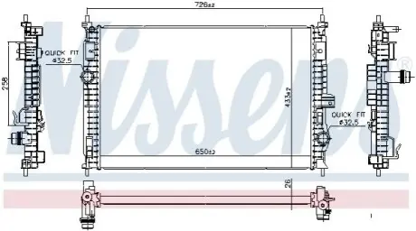 Автозапчасть NISSENS 606342 Купить в Украине