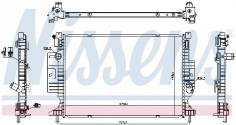 Радіатор NISSENS 606387