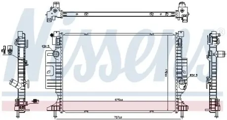 Радиатор NISSENS 606387 Купить в Украине