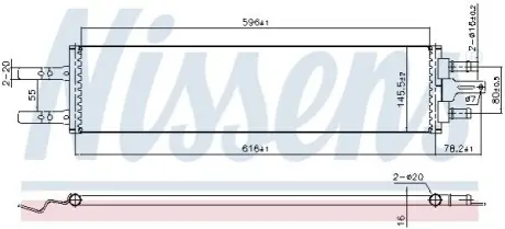 Радіатор, система охолодження двигуна NISSENS 606420 Купити в Україні