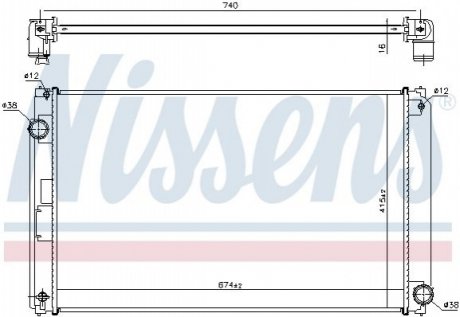 Автозапчастина NISSENS 606610 (фото 1)