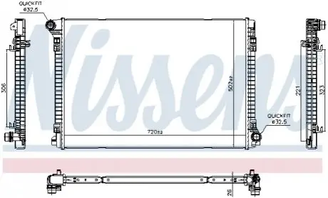 Автозапчасть NISSENS 606704 Купить в Украине