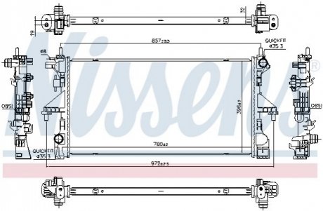 Автозапчасть NISSENS 606756