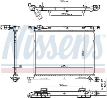 Автозапчасть NISSENS 607029