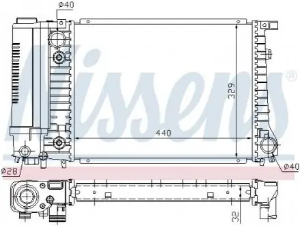 Радиатор NISSENS 60703A