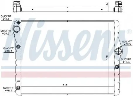 Шланг тормозной передний NISSENS 60778