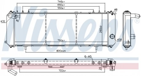 Радіатор охолодження NISSENS 61008