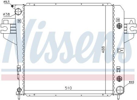 Радіатор охолоджування NISSENS 61017