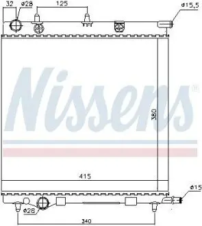 Радиатор NISSENS 61284 Купить в Украине