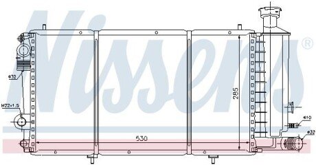 Радіатор охолодження двигуна NISSENS 61357