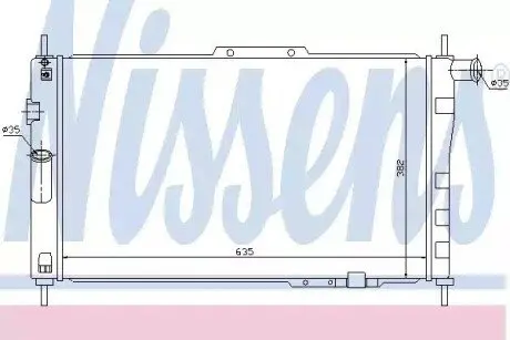 Радиатор охлаждения NISSENS 61656 Купить в Украине