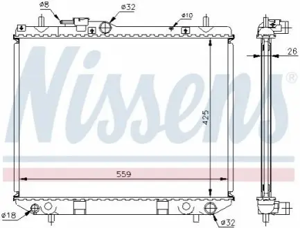 Радиатор NISSENS 61742A