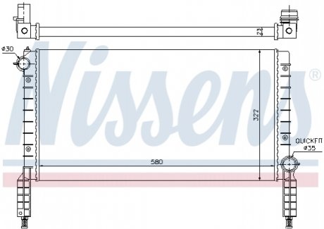 Радіатор NISSENS 61769