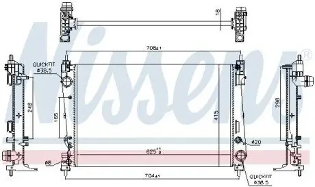 Радиатор NISSENS 617864 Купить в Украине