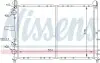 Радиатор, охлаждение двигателя NISSENS (61816) изображение 1