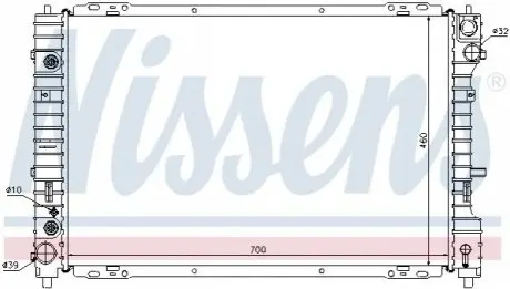 Радіатор, система охолодження двигуна NISSENS 62003 Купити в Україні
