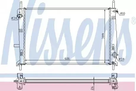 Радиатор NISSENS 62056A Купить в Украине