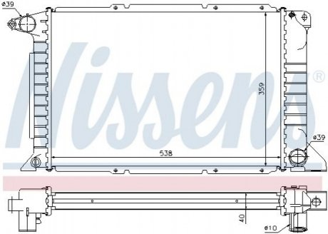Радиатор NISSENS 62080A (фото 1)