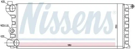 Радиатор, охлаждение двигателя NISSENS 62312