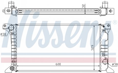 Радіатор NISSENS 62369A