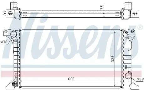Радиатор NISSENS 62369A