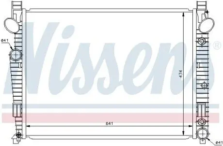 Радіатор, система охолодження двигуна NISSENS 62772 Купити в Україні