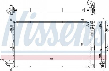 Радиатор OUTLANDER 07-.. NISSENS 628969