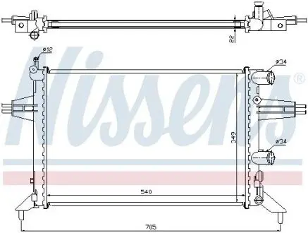 Радиатор NISSENS 63016 Купить в Украине