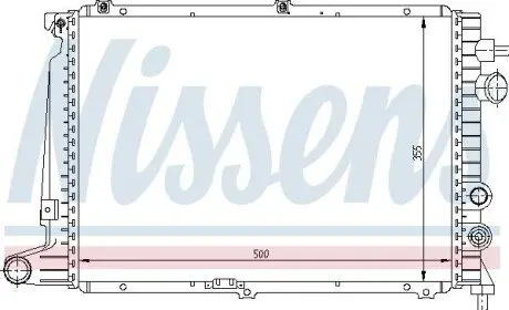 Радіатор, система охолодження двигуна NISSENS 63057