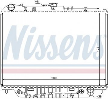 Радиатор, охлаждение двигателя NISSENS 63117 (фото 1)