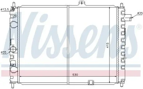 Радиатор, охлаждение двигателя NISSENS 63170 Купить в Украине