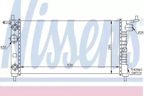 Радиатор NISSENS 63284 Купить в Украине