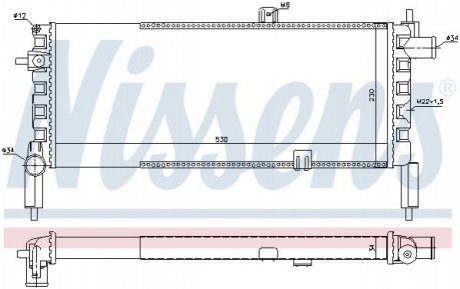 Радiатор NISSENS 63287